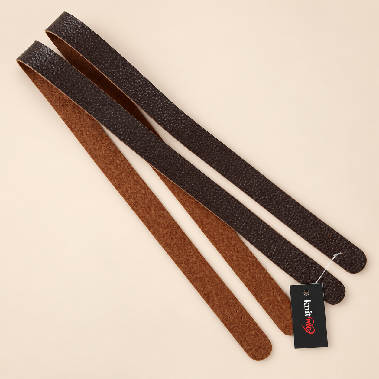 Spor Dikiş Çanta Askısı (Çift) 75 cm x 2,5 cm Kahverengi