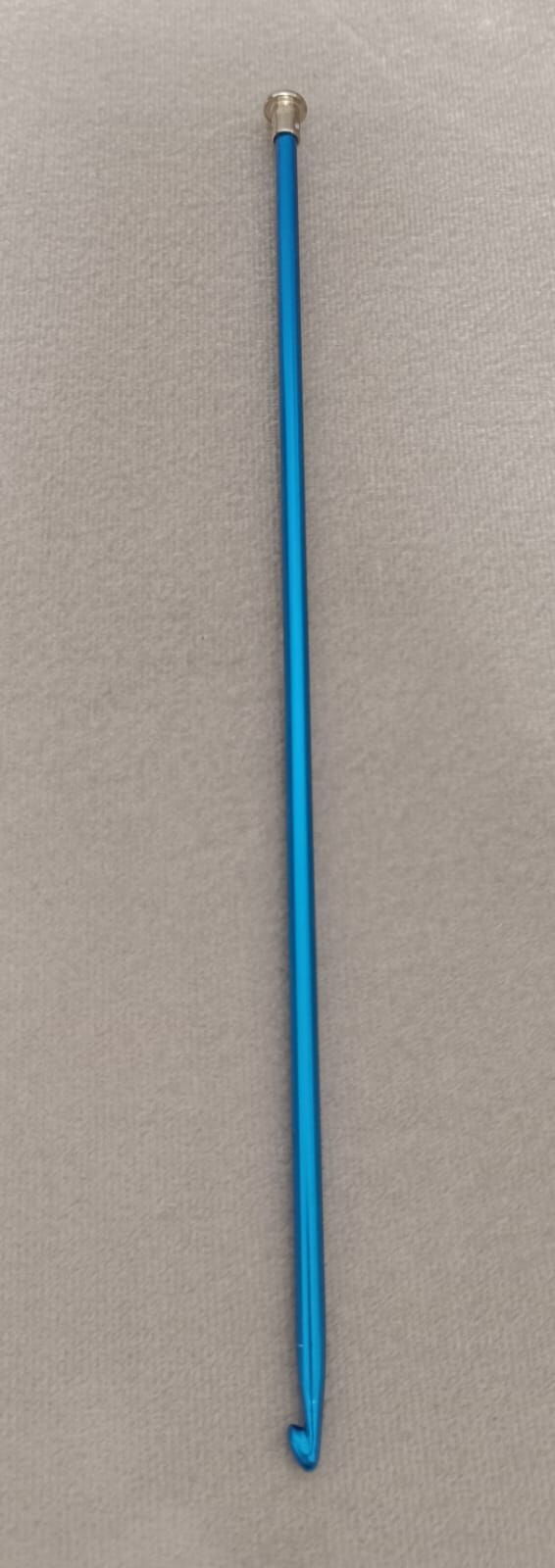 Knit Me Renkli Metal Kısa Gagalı Şiş 25 cm 6 mm - Mavi