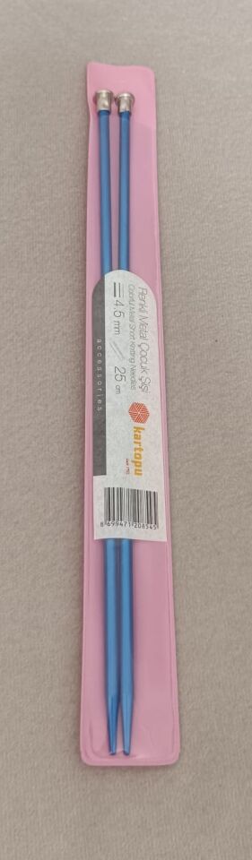 Kartopu Renkli Metal Çocuk Şişi 25 cm 7 mm - Mavi