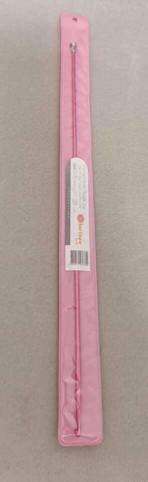 Kartopu Renkli Metal Uzun Gagalı Şiş 35 cm 4,5 mm - Kırmızı