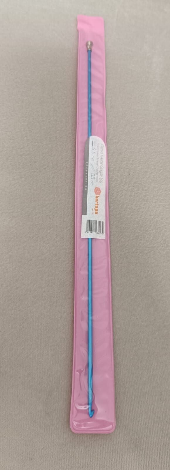Kartopu Renkli Metal Uzun Gagalı Şiş 35 cm 4 mm - Mavi