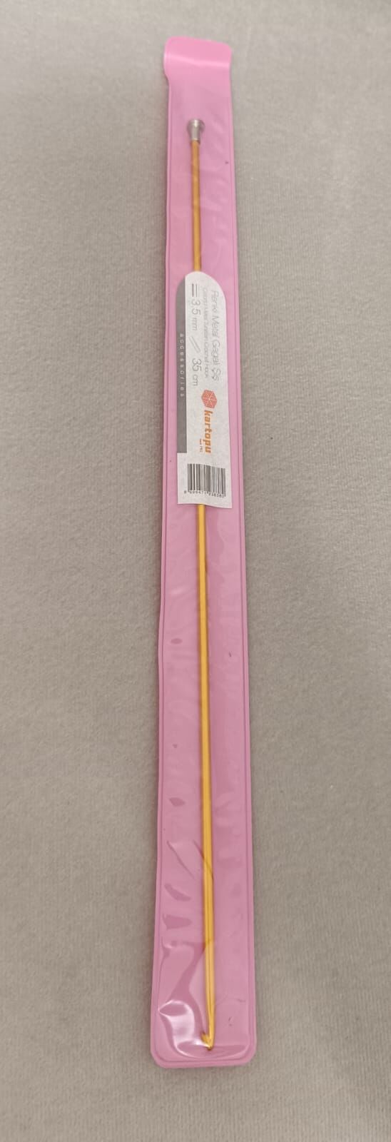 Kartopu Renkli Metal Uzun Gagalı Şiş 35 cm 2,5 mm - Altın