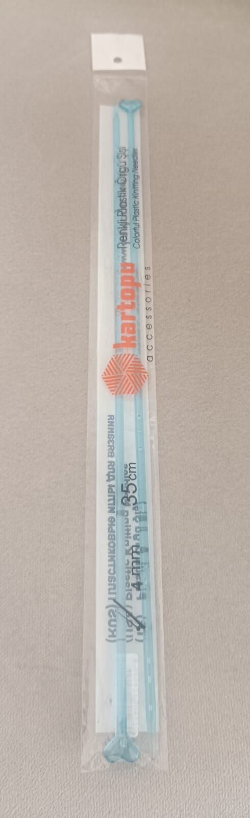Kartopu Renkli Plastik Şiş 35 cm 4 mm - Mavi