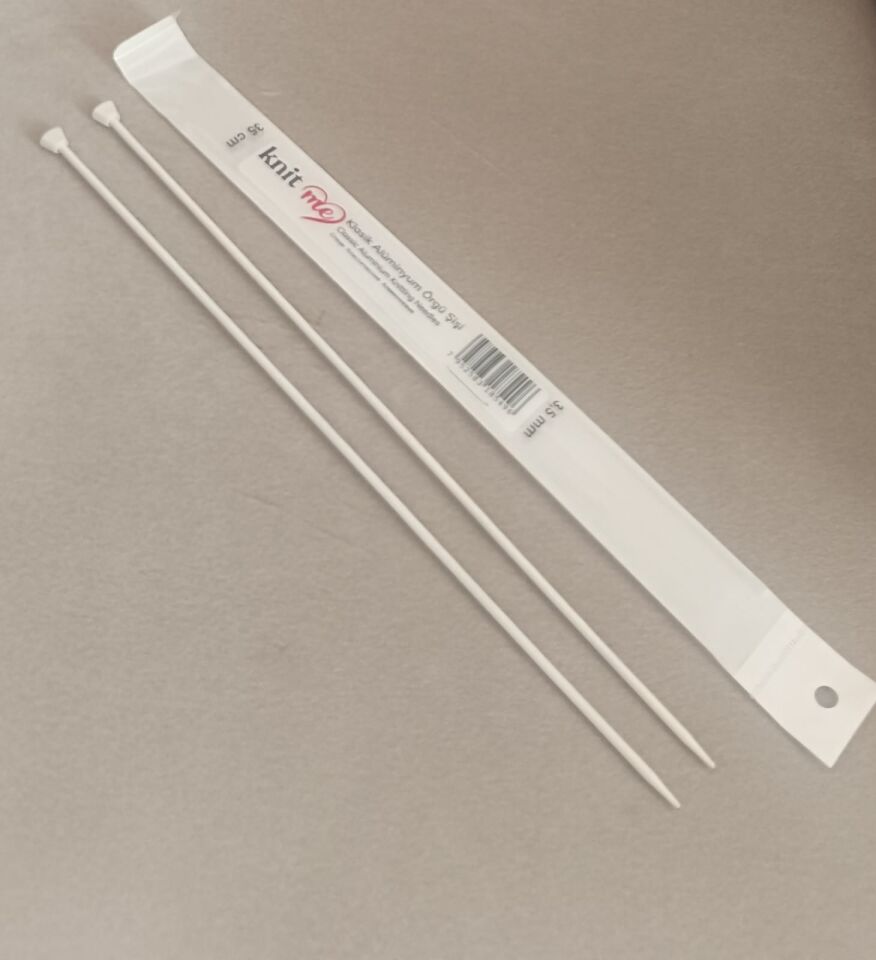 Knit Me Klasik Alüminyum Örgü Şişi 35 cm