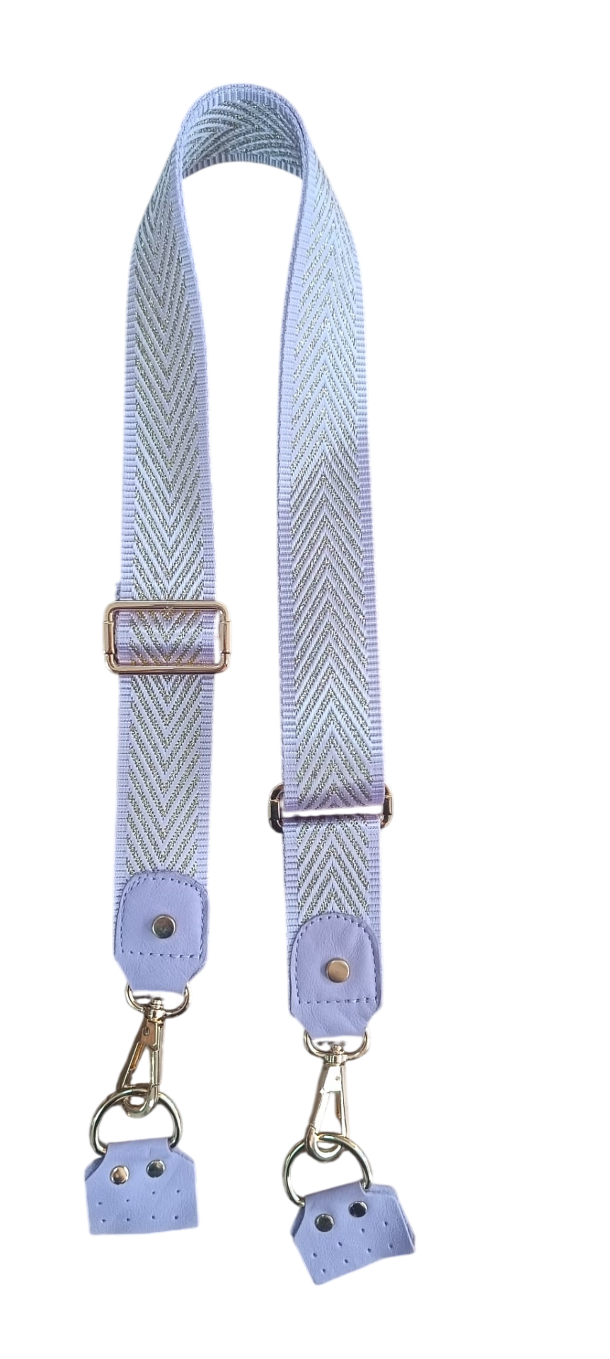 Knit Me Freebag Simli Çanta Askısı 135 cm x 4 cm Lila